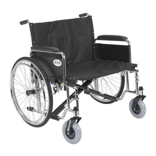 Drive Medical Sentra EC Heavy Duty Extra Wide Wheelchair, Full Arms, 30" Seat std30ecdfa